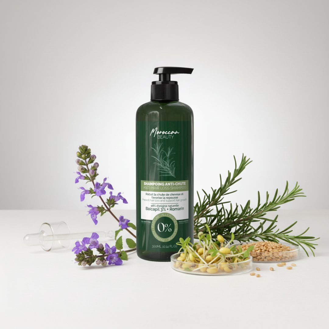 Natural Anti-Hair Loss & Hair Regrowth Shampoo – 3% Baicapil + Rosemary | 300 ml